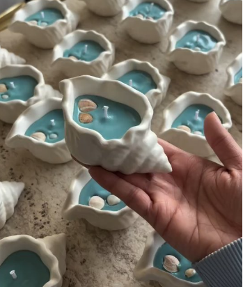 Seashell Ocean Soy Wax Candle