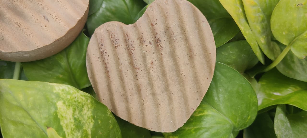 Grains & Glow Handmade Exfoliating Soap – Heart