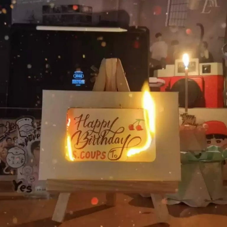 Burning Message Card