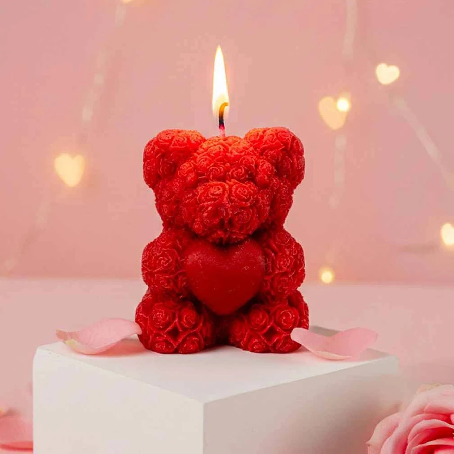 Teddy Bear Candle